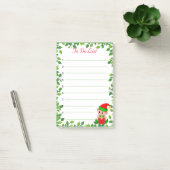 Schattig Klein Elfje & Groene Blad Frame op Gelini Post-it® Notes (Kantoor)