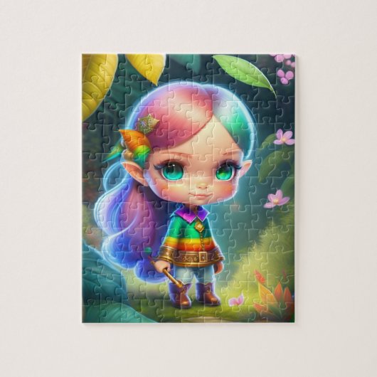 Schattig Klein Elfje Legpuzzel (Verticaal)