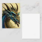 Schattig klein fantasie dier portret visitekaartje (Voorkant / Achterkant)