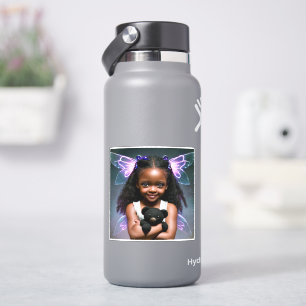 Schattig Klein Fee Meisje met Teddydbeer Sticker