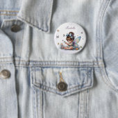 Schattig klein fee ronde button 5,7 cm (In situ)