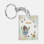 Schattig klein fee sleutelhanger (Voorkant Links)