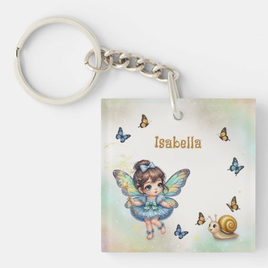 Schattig klein fee sleutelhanger (Voorkant)