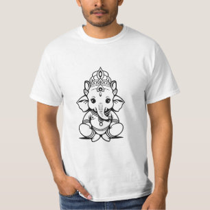 Schattig klein Ganesha symbool, Hindoeïsme Indiase T-shirt