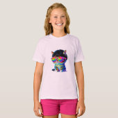 Schattig Klein Grappig Kat (Schilderij Nr. 1) T-shirt (Voorkant volledig)