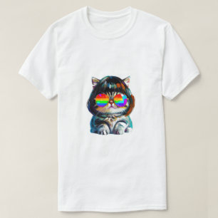 Schattig Klein Grappige Kat (Schilderij Nr. 4) T-shirt