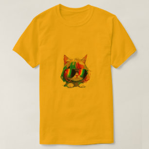 Schattig Klein Grappige Kat (Schilderij Nr. 5) T-shirt