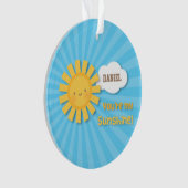 Schattig Klein Jij Bent Mijn Zonneschijn Ornament (voorkant)