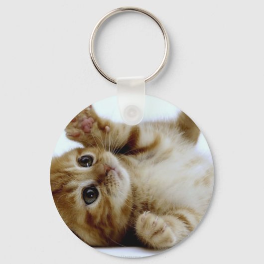 schattig klein kattengembertje sleutelhanger (Voorkant)