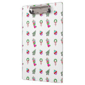 Schattig Klein Kerstpatroon Klembord (Links)
