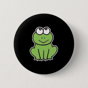 schattig klein kikkerke ronde button 5,7 cm
