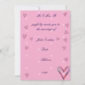 schattig klein kleurrijk hart hart kaart (Achterkant)