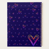 schattig klein kleurrijk hart planner (Achterkant)