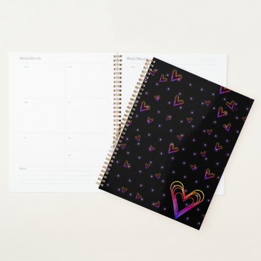 schattig klein kleurrijk hart planner (Display)