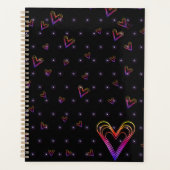 schattig klein kleurrijk hart planner (Voorkant)