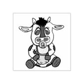 Schattig klein Koe Boerderij Dier Rubberstempel (Afrduk)