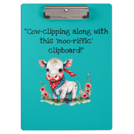 schattig klein koe klembord