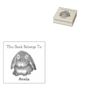 Schattig klein konijn Dit boek behoort tot Rubberstempel (Gestempeld)
