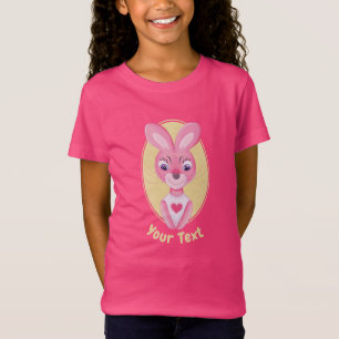 Schattig klein konijntje meisje cartoon t-shirt