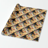 schattig klein konijntje met groot pet cadeaupapier (Uitgerold)