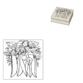 Schattig klein lief erwt Baby rubberen stempel (Gestempeld)