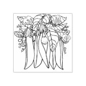 Schattig klein lief erwt Baby rubberen stempel (Afrduk)