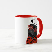 Schattig klein liefde pug | Plug Lovers Mok (Voorkant rechts)