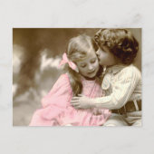 Schattig klein meisje en jongen briefkaart (Voorkant)