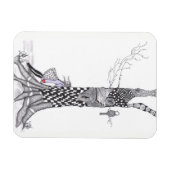 Schattig klein meisje magneet 3" x 4" (Horizontaal)