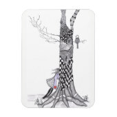 Schattig klein meisje magneet 3" x 4" (Verticaal)