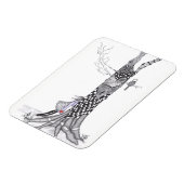 Schattig klein meisje magneet 3" x 4" (Linkerzijde)