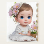 Schattig klein meisje met blauwe ogen planner (Achterkant)