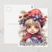 Schattig Klein Meisje van het Land Briefkaart