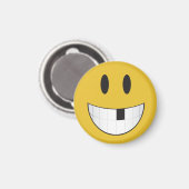 Schattig & klein mijn 1e ontbrekende tand emoji magneet (Voorkant / Achterkant)