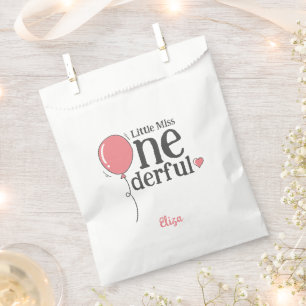 Schattig klein Miss Onederful eerste verjaardag ro Bedankzakje