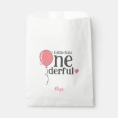Schattig klein Miss Onederful eerste verjaardag ro Bedankzakje (Voorkant)
