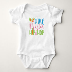 Schattig klein Mister Hip Hop Pasen Baby Jongen Romper