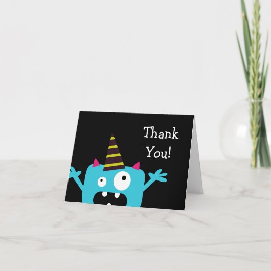 Schattig Klein Monster Bedankt (Voorkant)