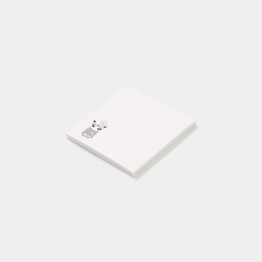 Schattig klein monster post-it® notes (Schuin)