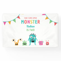 Schattig klein monster verjaardag Kinder jongen kl