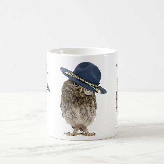 Schattig klein montagebit - vergrootglas koffiemok (Center)