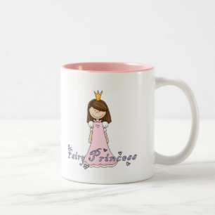 Schattig Klein Mooi Sprookjesprinsesje Tweekleurige Koffiemok