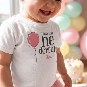 Schattig Klein Moppie Onederful Eerste Verjaardag Kinder Shirts