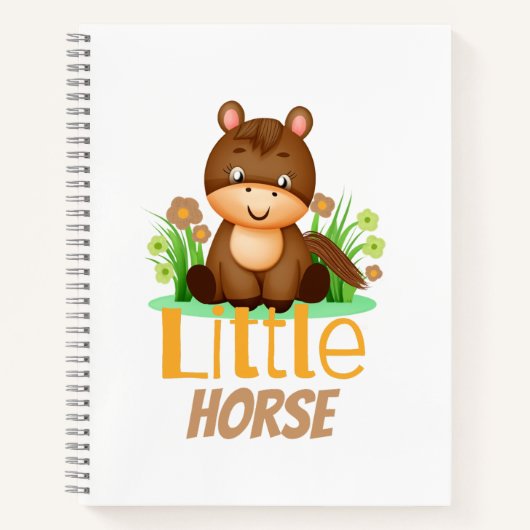 Schattig klein paard notitieboek (Voorkant)
