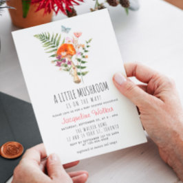 Schattig klein paddenstoel Baby shower Kaart