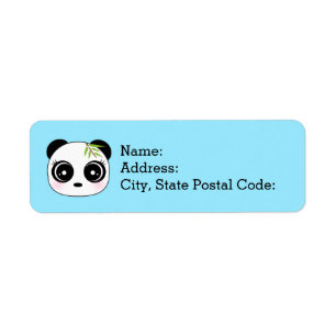 Schattig klein panda etiket