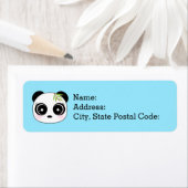 Schattig klein panda gezicht etiket (Insitu)