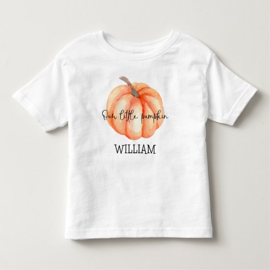 Schattig klein pompoen Waterverf Baby shower Kinder Shirts (Voorkant)