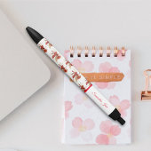 Schattig klein rood vliegen fee meisje fantasie zwarte inkt pen