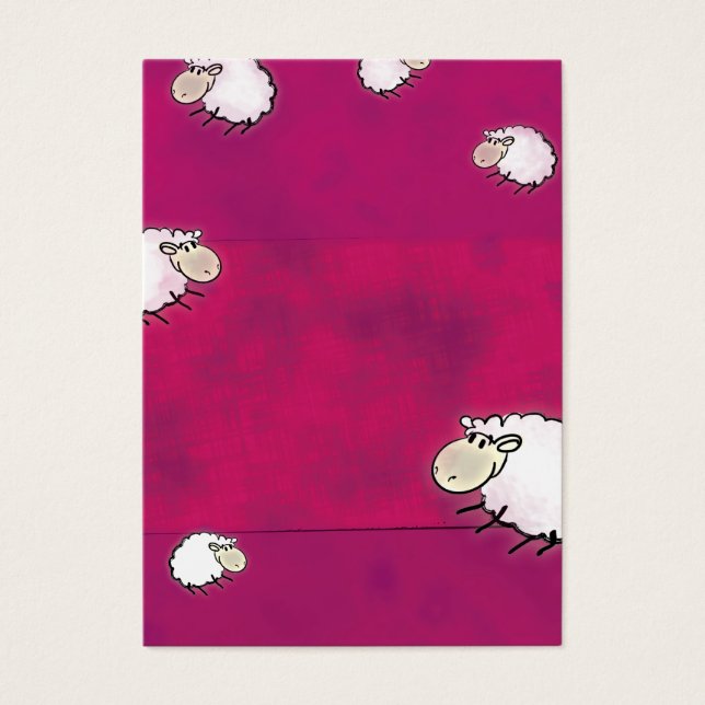 schattig klein schaap visitekaartjes (Voorkant)